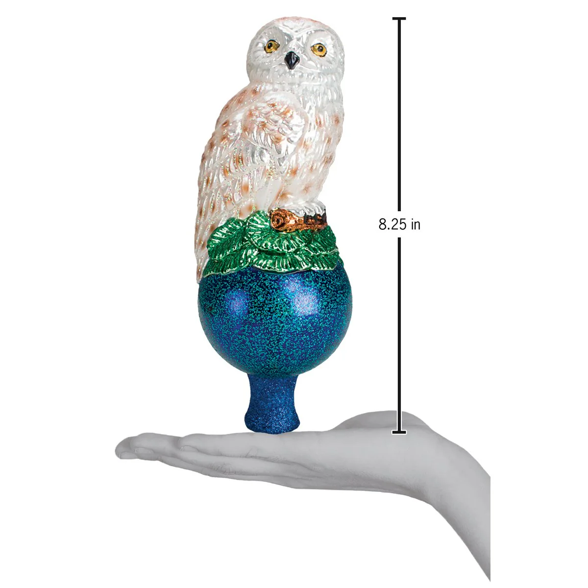 Owl Tree Top Glass Christmas Tree Topper - Image 3