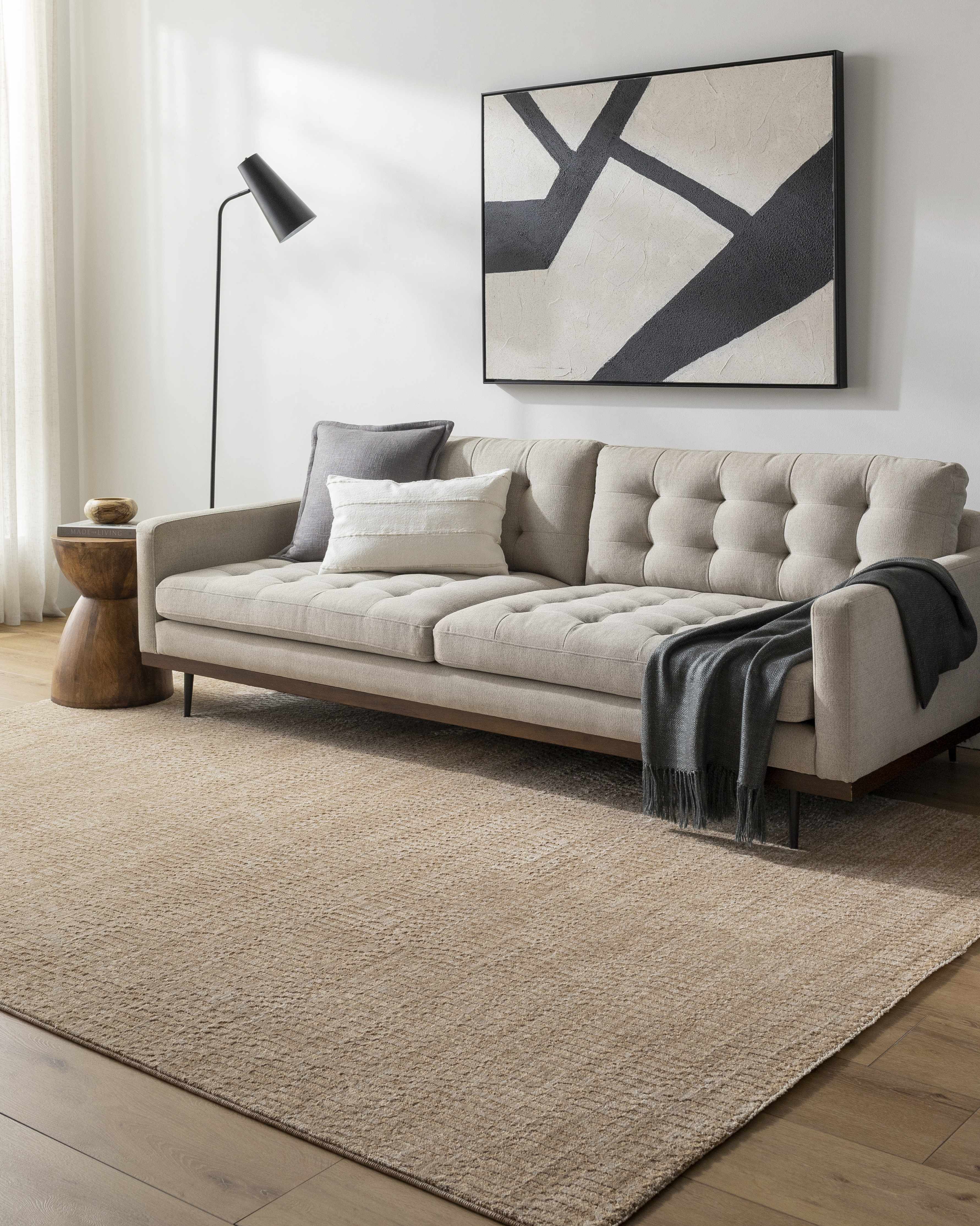 Pabla Tan Speckled Area Rug - Image 2