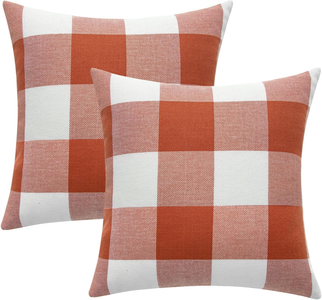 Pack of 1 buffalo-check throw pillow (cover and insert) size 18"x18 with 450g insert - Image 13