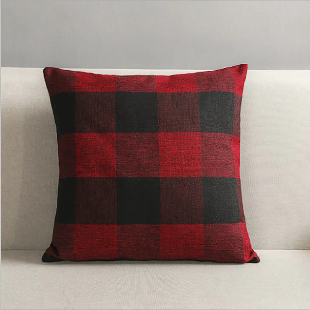 Pack of 1 buffalo-check throw pillow (cover and insert) size 18"x18 with 450g insert - Image 19