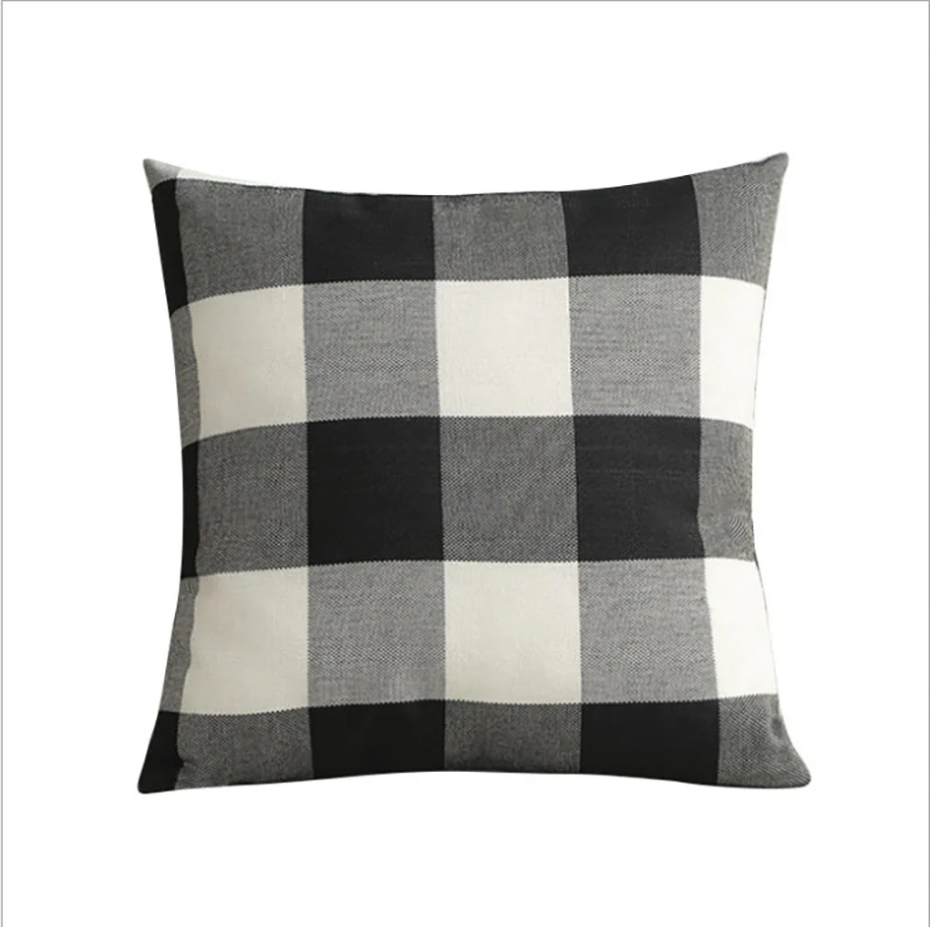 Pack of 1 buffalo-check throw pillow (cover and insert) size 18"x18 with 450g insert - Image 24