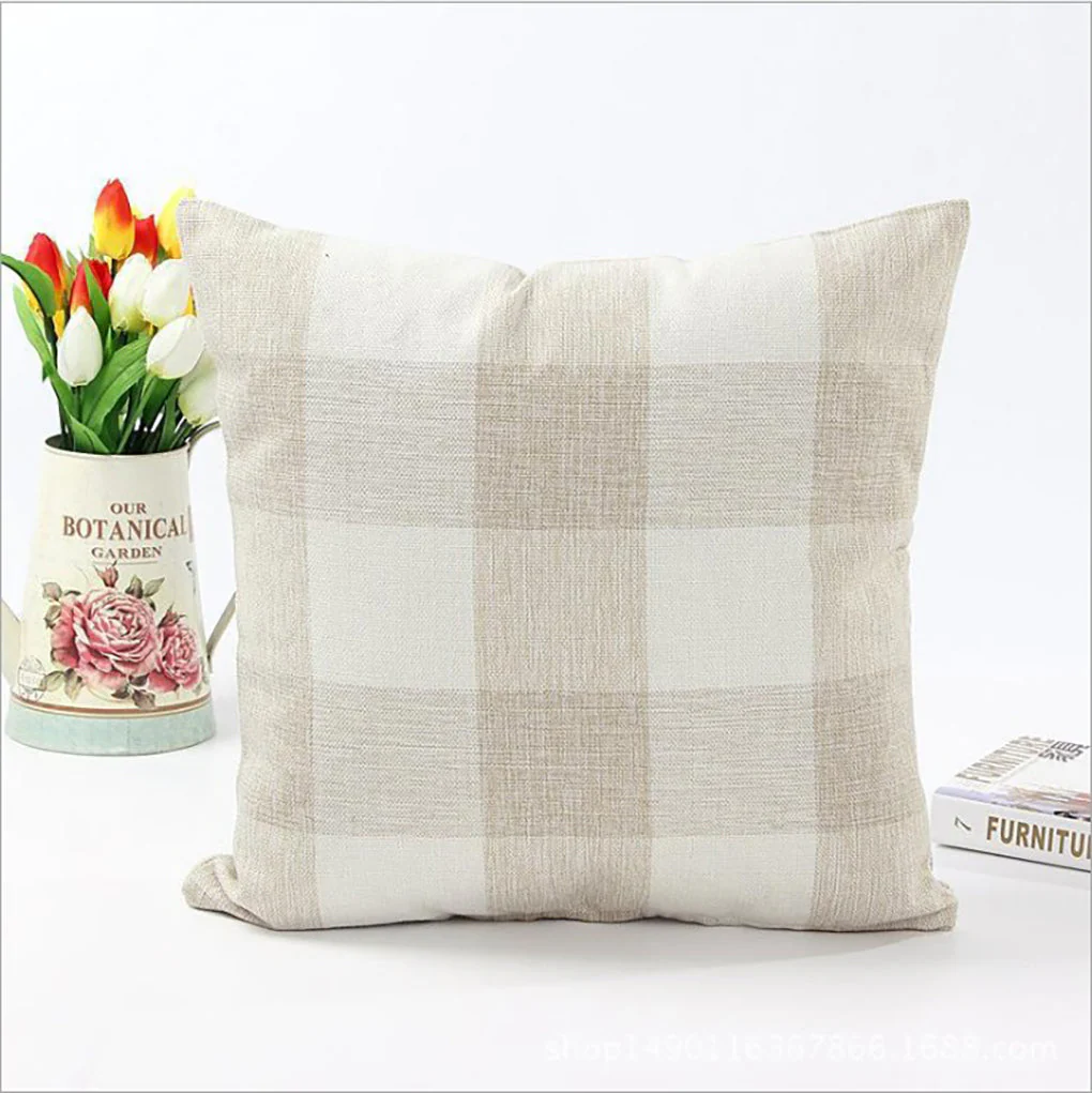 Pack of 1 buffalo-check throw pillow (cover and insert) size 18"x18 with 450g insert - Image 26
