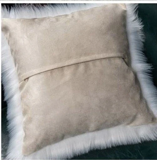Pack of 1 Furry fur (front) Faux (back)Throw pillow cover 3 sizes and colors options - Image 12