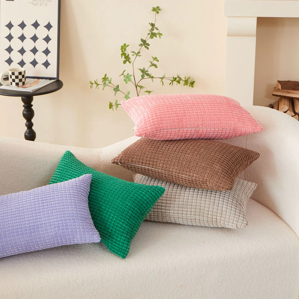 Pack of 1 Polyester Blend soft hand feeling Throw Pillow (With insert)  size 18"x18" or 12"x20" - Image 22