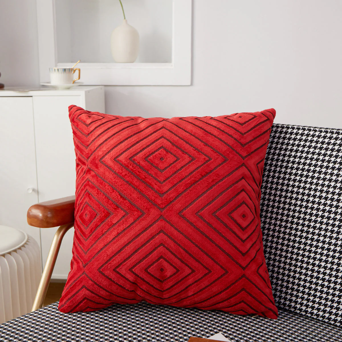 Pack of 1 Soft Warm Decorative Throw Pillow (With 450g Insert)18x18 inches, pack of 1 throw pillow - Image 7