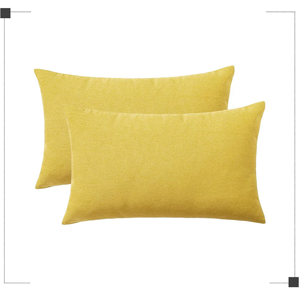 Pack of 1 Solid Color Outdoor Waterproof Throw Pillow Square 18"x18" or Rectangle 12"x20" - Image 100