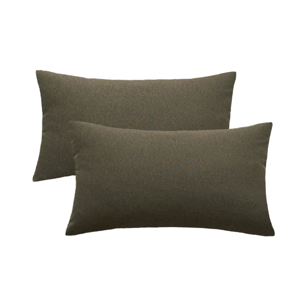 Pack of 1 Solid Color Outdoor Waterproof Throw Pillow Square 18"x18" or Rectangle 12"x20" - Image 115