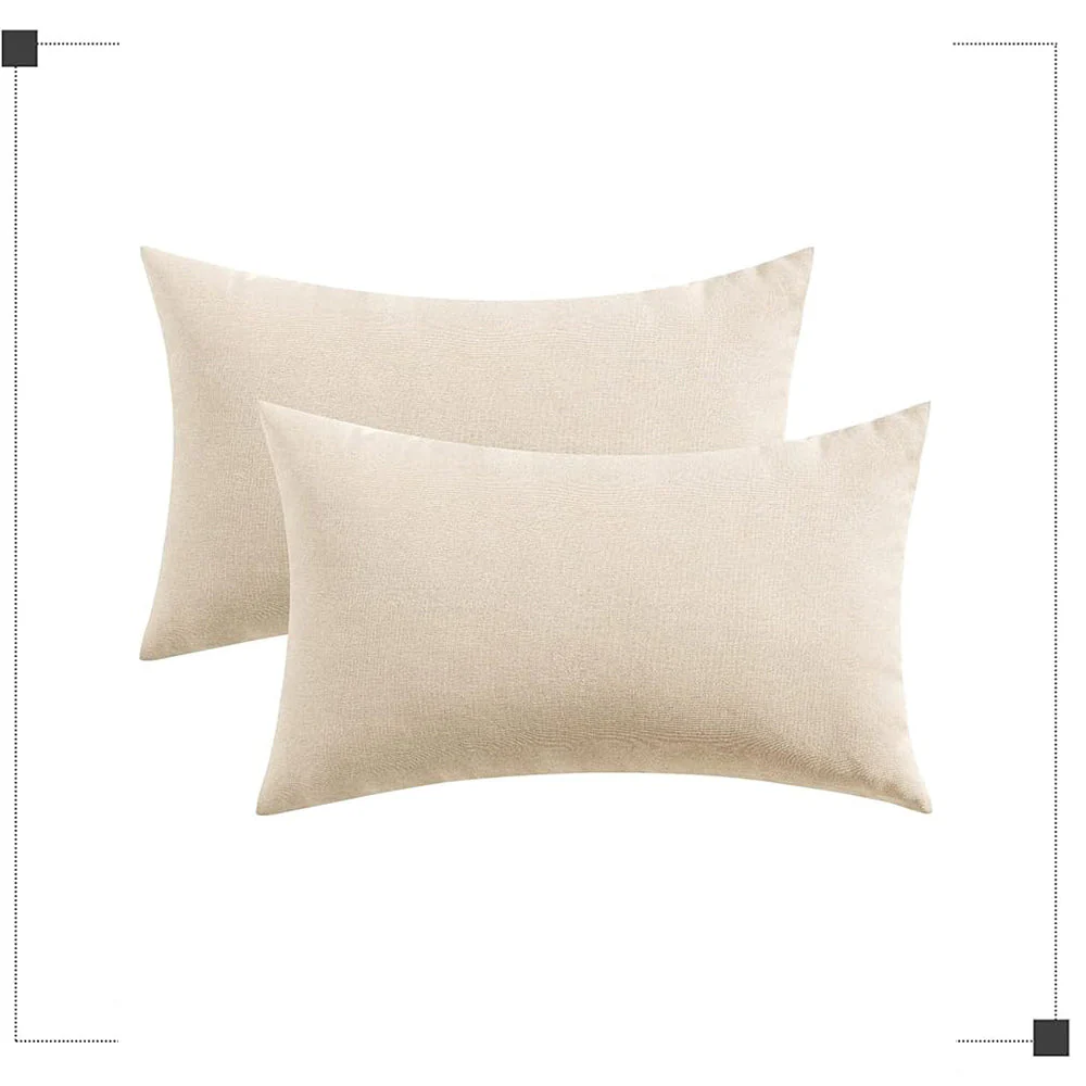 Pack of 1 Solid Color Outdoor Waterproof Throw Pillow Square 18"x18" or Rectangle 12"x20" - Image 125
