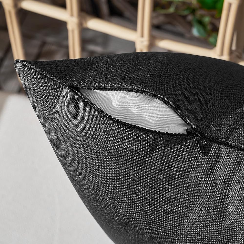 Pack of 1 Solid Color Outdoor Waterproof Throw Pillow Square 18"x18" or Rectangle 12"x20" - Image 141