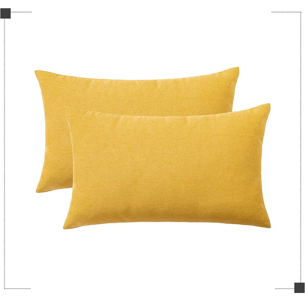 Pack of 1 Solid Color Outdoor Waterproof Throw Pillow Square 18"x18" or Rectangle 12"x20" - Image 148