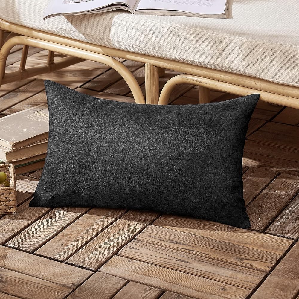 Pack of 1 Solid Color Outdoor Waterproof Throw Pillow Square 18"x18" or Rectangle 12"x20" - Image 17