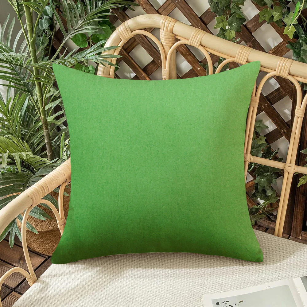 Pack of 1 Solid Color Outdoor Waterproof Throw Pillow Square 18"x18" or Rectangle 12"x20" - Image 19