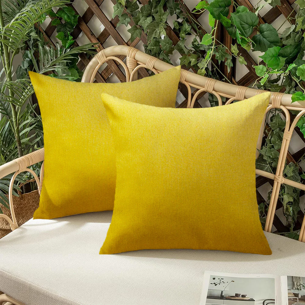 Pack of 1 Solid Color Outdoor Waterproof Throw Pillow Square 18"x18" or Rectangle 12"x20" - Image 28