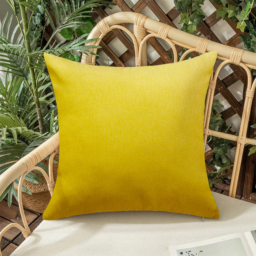 Pack of 1 Solid Color Outdoor Waterproof Throw Pillow Square 18"x18" or Rectangle 12"x20" - Image 29