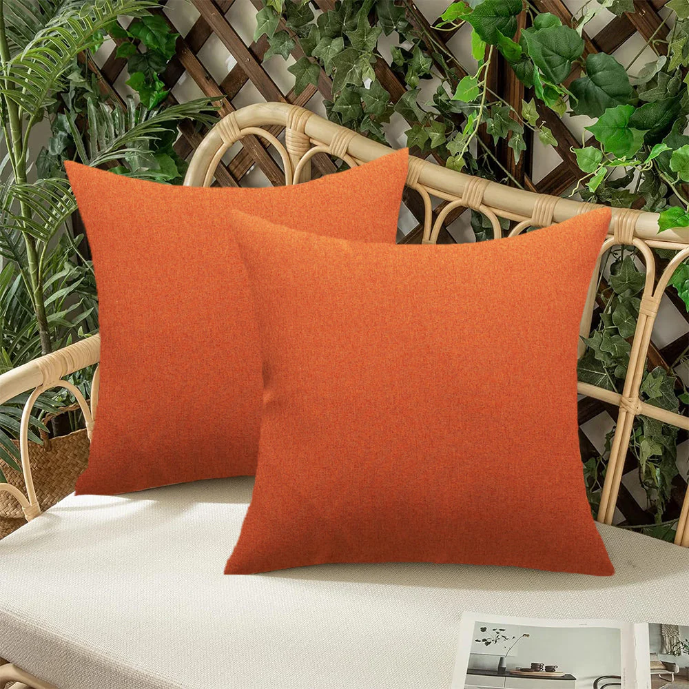 Pack of 1 Solid Color Outdoor Waterproof Throw Pillow Square 18"x18" or Rectangle 12"x20" - Image 31