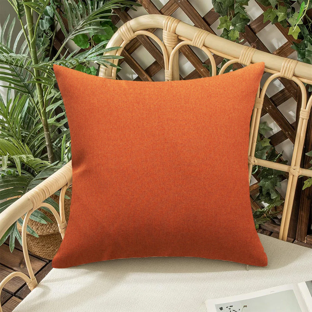 Pack of 1 Solid Color Outdoor Waterproof Throw Pillow Square 18"x18" or Rectangle 12"x20" - Image 32