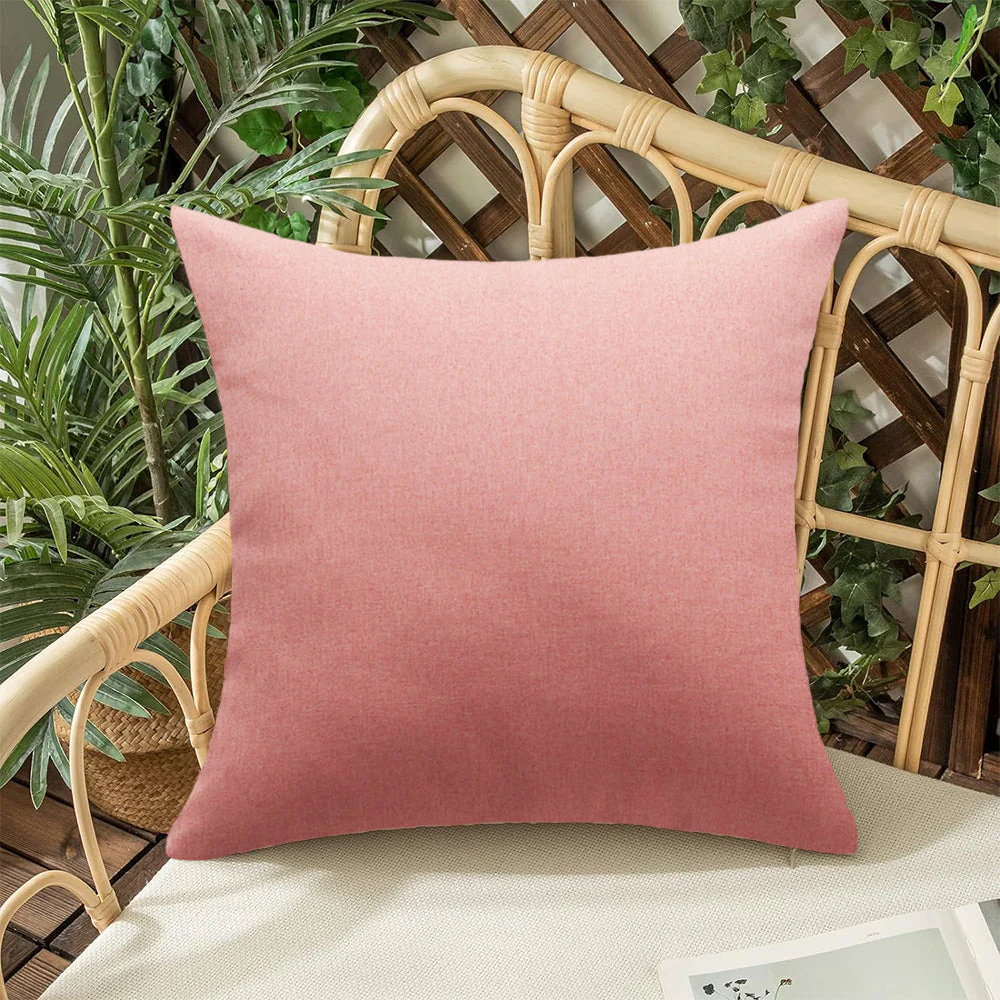 Pack of 1 Solid Color Outdoor Waterproof Throw Pillow Square 18"x18" or Rectangle 12"x20" - Image 35