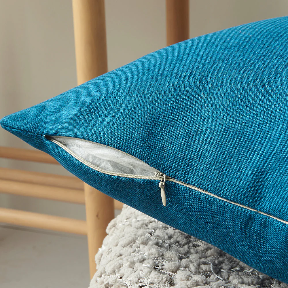 Pack of 1 Solid Color Outdoor Waterproof Throw Pillow Square 18"x18" or Rectangle 12"x20" - Image 36