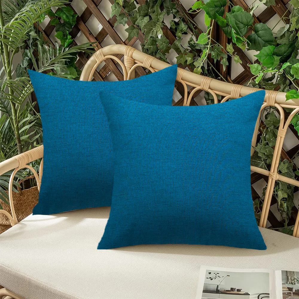 Pack of 1 Solid Color Outdoor Waterproof Throw Pillow Square 18"x18" or Rectangle 12"x20" - Image 37