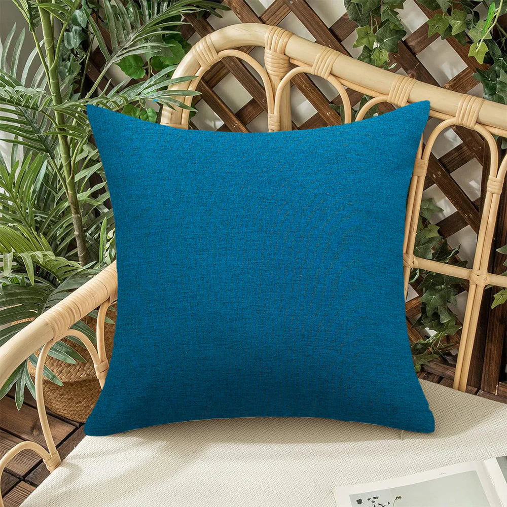 Pack of 1 Solid Color Outdoor Waterproof Throw Pillow Square 18"x18" or Rectangle 12"x20" - Image 38