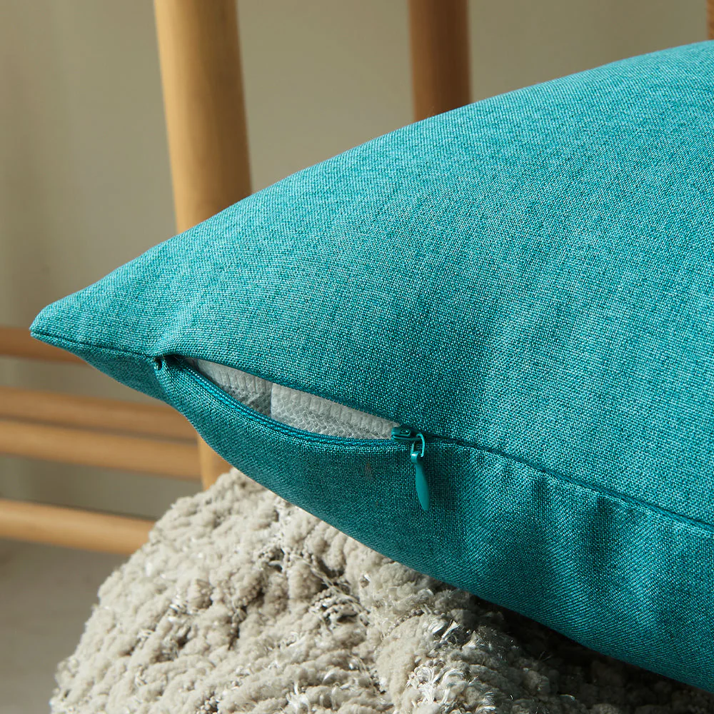 Pack of 1 Solid Color Outdoor Waterproof Throw Pillow Square 18"x18" or Rectangle 12"x20" - Image 39