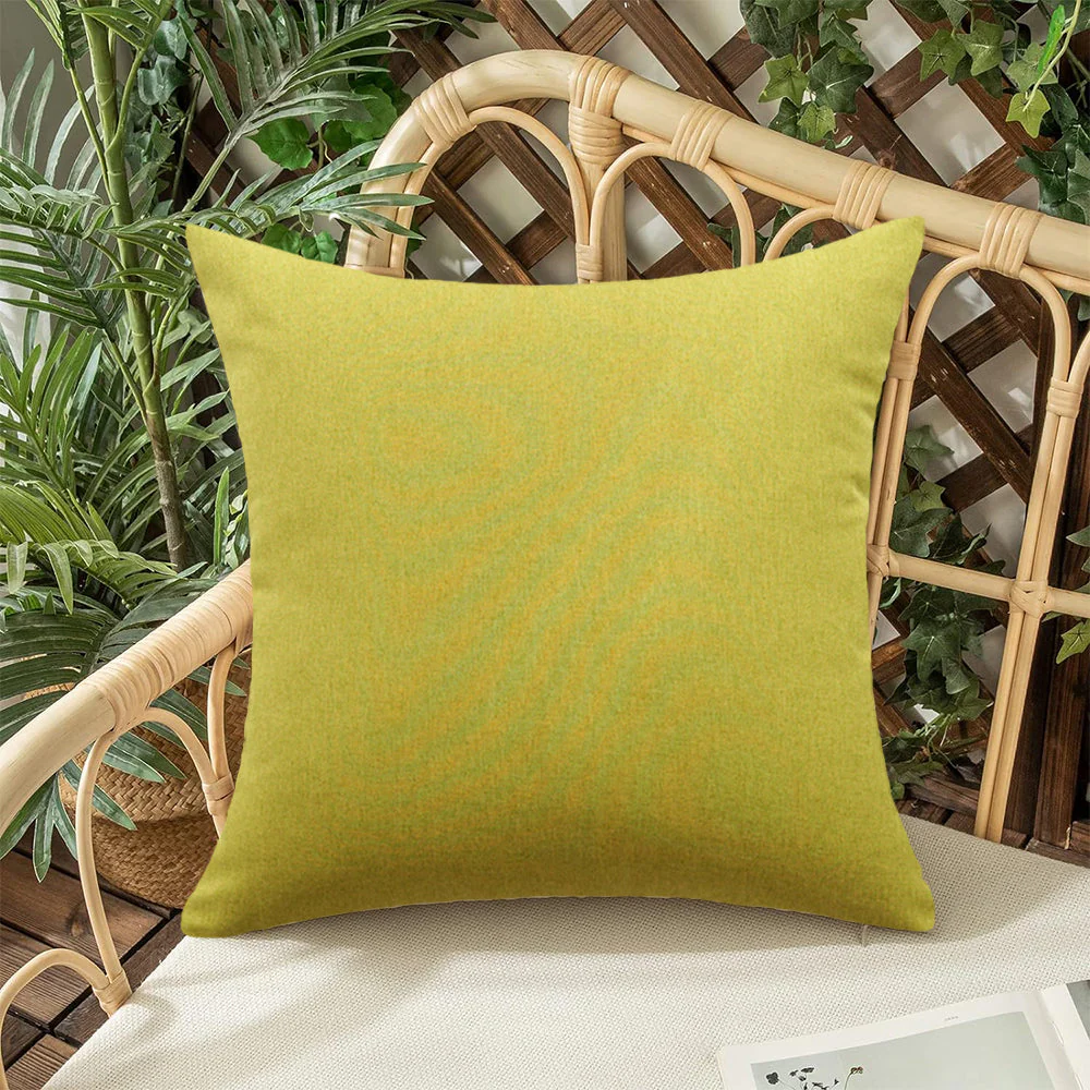 Pack of 1 Solid Color Outdoor Waterproof Throw Pillow Square 18"x18" or Rectangle 12"x20" - Image 46