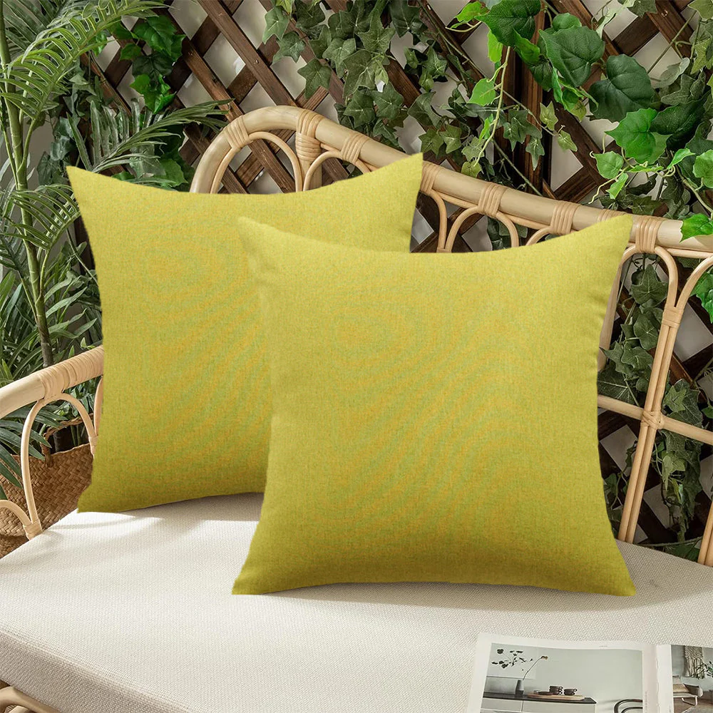 Pack of 1 Solid Color Outdoor Waterproof Throw Pillow Square 18"x18" or Rectangle 12"x20" - Image 47