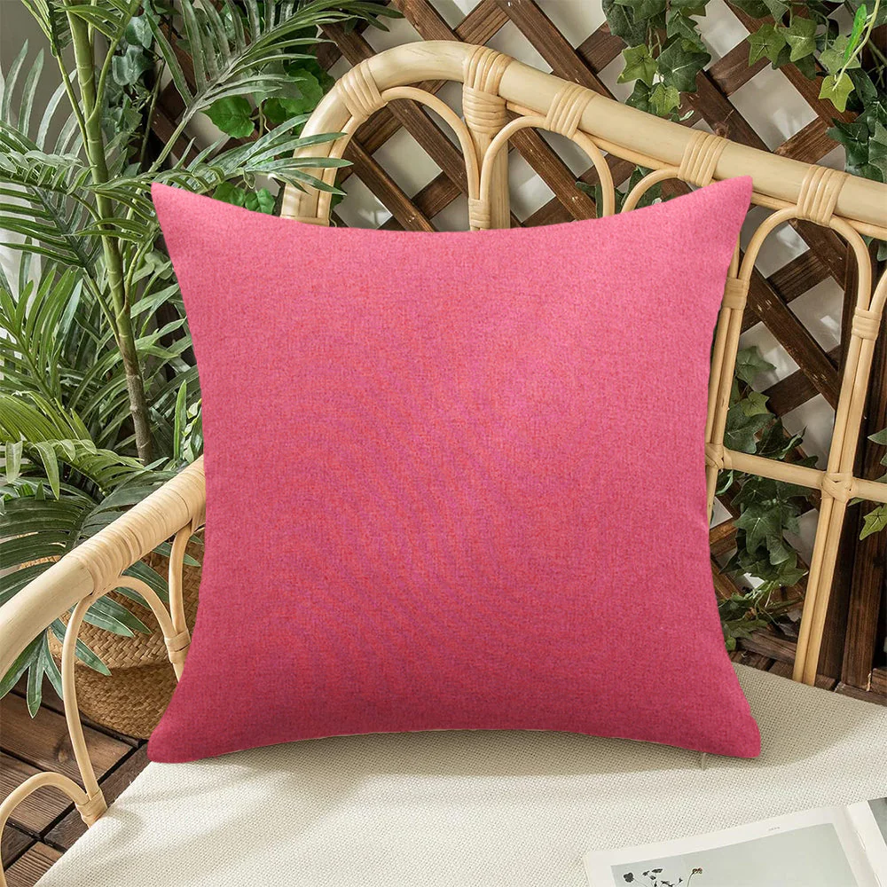 Pack of 1 Solid Color Outdoor Waterproof Throw Pillow Square 18"x18" or Rectangle 12"x20" - Image 48