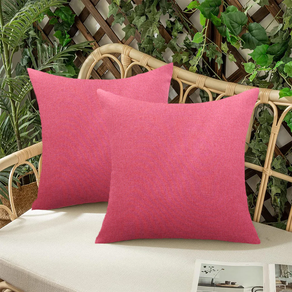 Pack of 1 Solid Color Outdoor Waterproof Throw Pillow Square 18"x18" or Rectangle 12"x20" - Image 49
