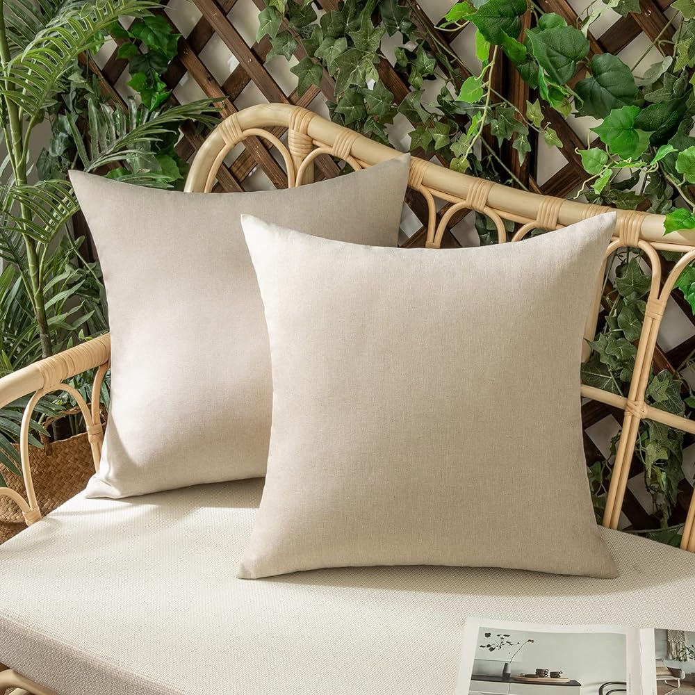Pack of 1 Solid Color Outdoor Waterproof Throw Pillow Square 18"x18" or Rectangle 12"x20" - Image 51