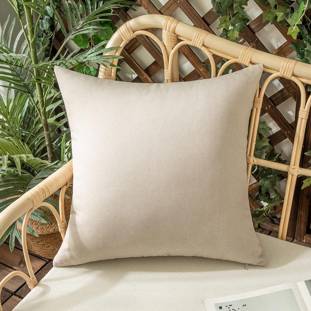 Pack of 1 Solid Color Outdoor Waterproof Throw Pillow Square 18"x18" or Rectangle 12"x20" - Image 52