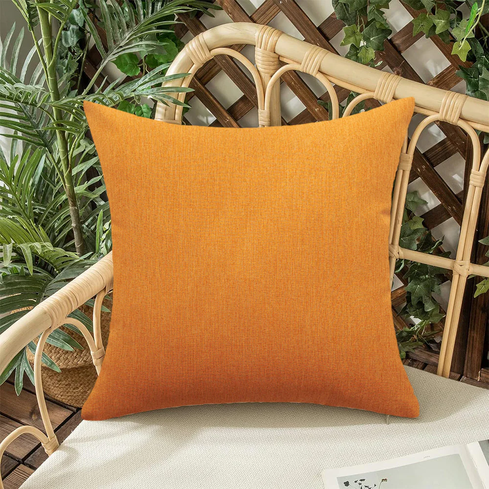 Pack of 1 Solid Color Outdoor Waterproof Throw Pillow Square 18"x18" or Rectangle 12"x20" - Image 56