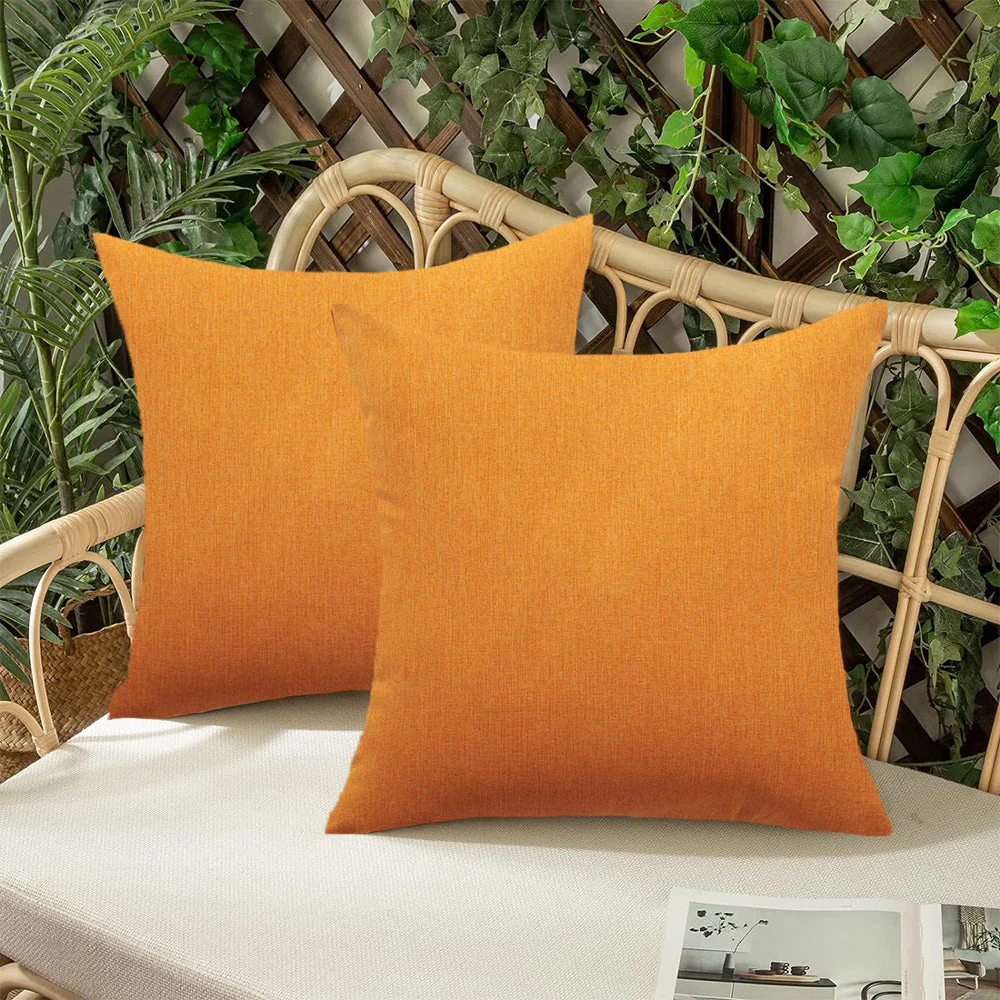 Pack of 1 Solid Color Outdoor Waterproof Throw Pillow Square 18"x18" or Rectangle 12"x20" - Image 57