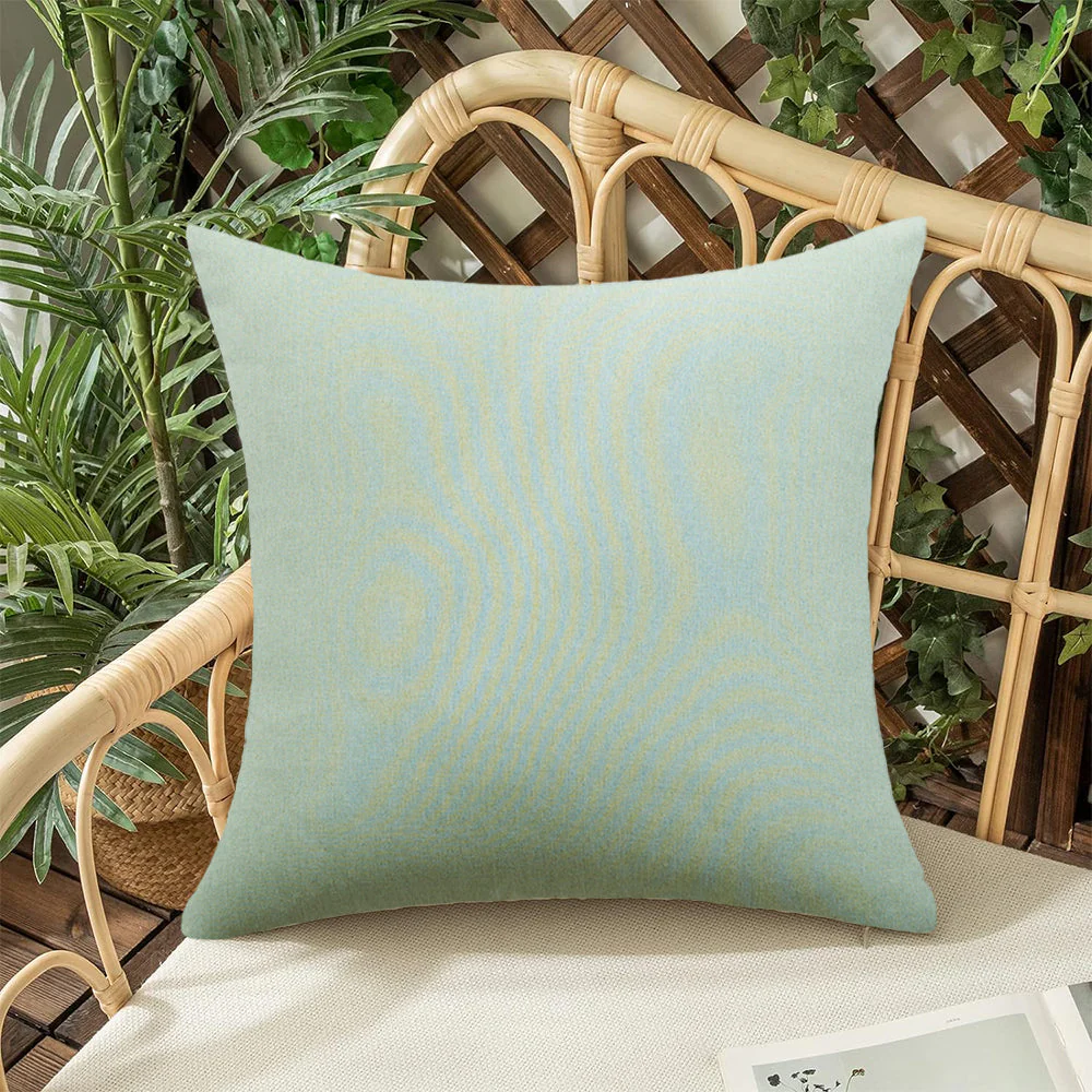 Pack of 1 Solid Color Outdoor Waterproof Throw Pillow Square 18"x18" or Rectangle 12"x20" - Image 58