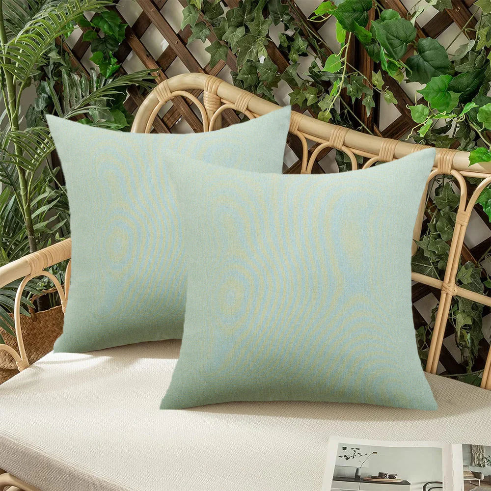 Pack of 1 Solid Color Outdoor Waterproof Throw Pillow Square 18"x18" or Rectangle 12"x20" - Image 59