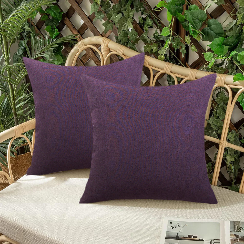 Pack of 1 Solid Color Outdoor Waterproof Throw Pillow Square 18"x18" or Rectangle 12"x20" - Image 61