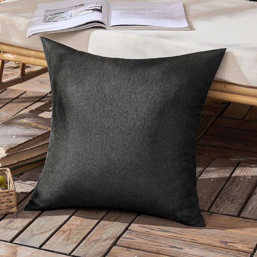 Pack of 1 Solid Color Outdoor Waterproof Throw Pillow Square 18"x18" or Rectangle 12"x20" - Image 66