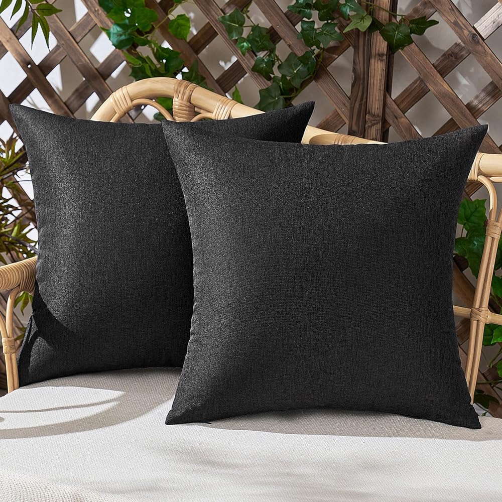 Pack of 1 Solid Color Outdoor Waterproof Throw Pillow Square 18"x18" or Rectangle 12"x20" - Image 69
