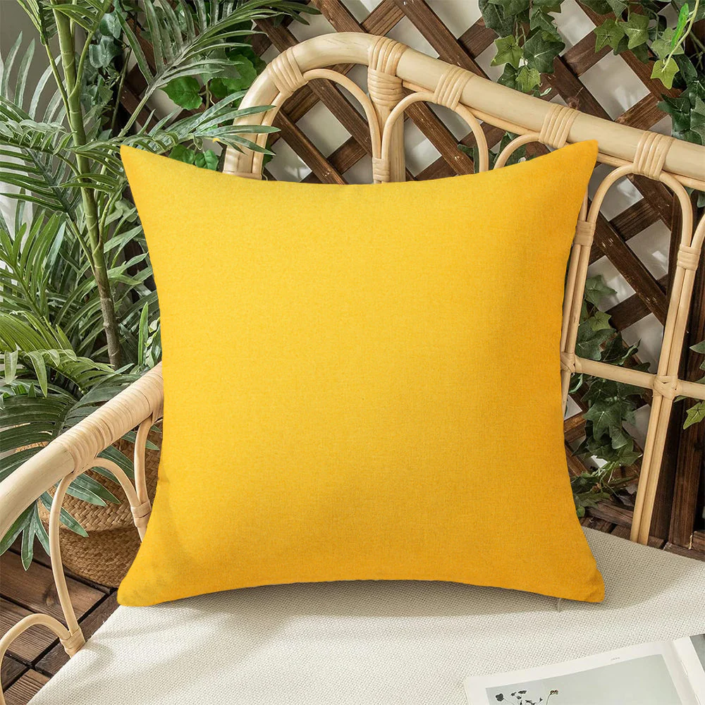 Pack of 1 Solid Color Outdoor Waterproof Throw Pillow Square 18"x18" or Rectangle 12"x20" - Image 72