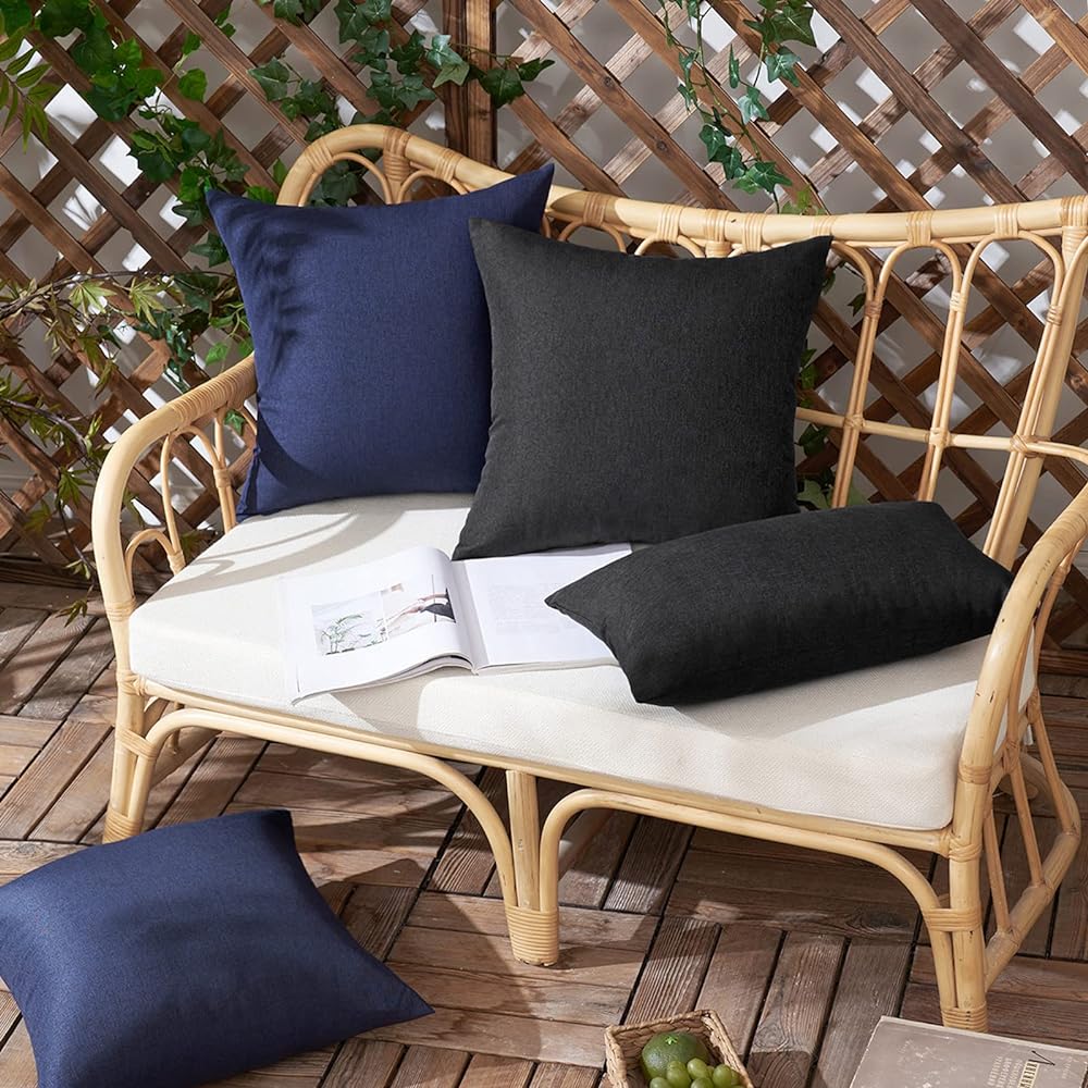 Pack of 1 Solid Color Outdoor Waterproof Throw Pillow Square 18"x18" or Rectangle 12"x20" - Image 84