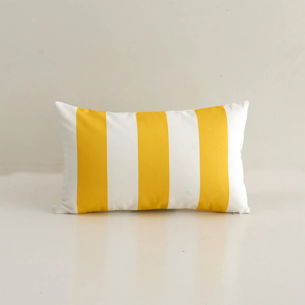 Pack of 1 Stripes/Waving Outdoor Waterproof Throw Pillow  (With Insert ) size 12"x20" or 18"x18" - Image 18