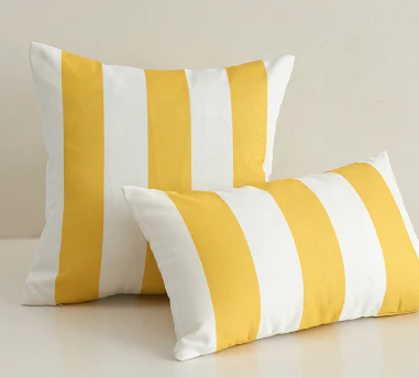 Pack of 1 Stripes/Waving Outdoor Waterproof Throw Pillow  (With Insert ) size 12"x20" or 18"x18" - Image 6