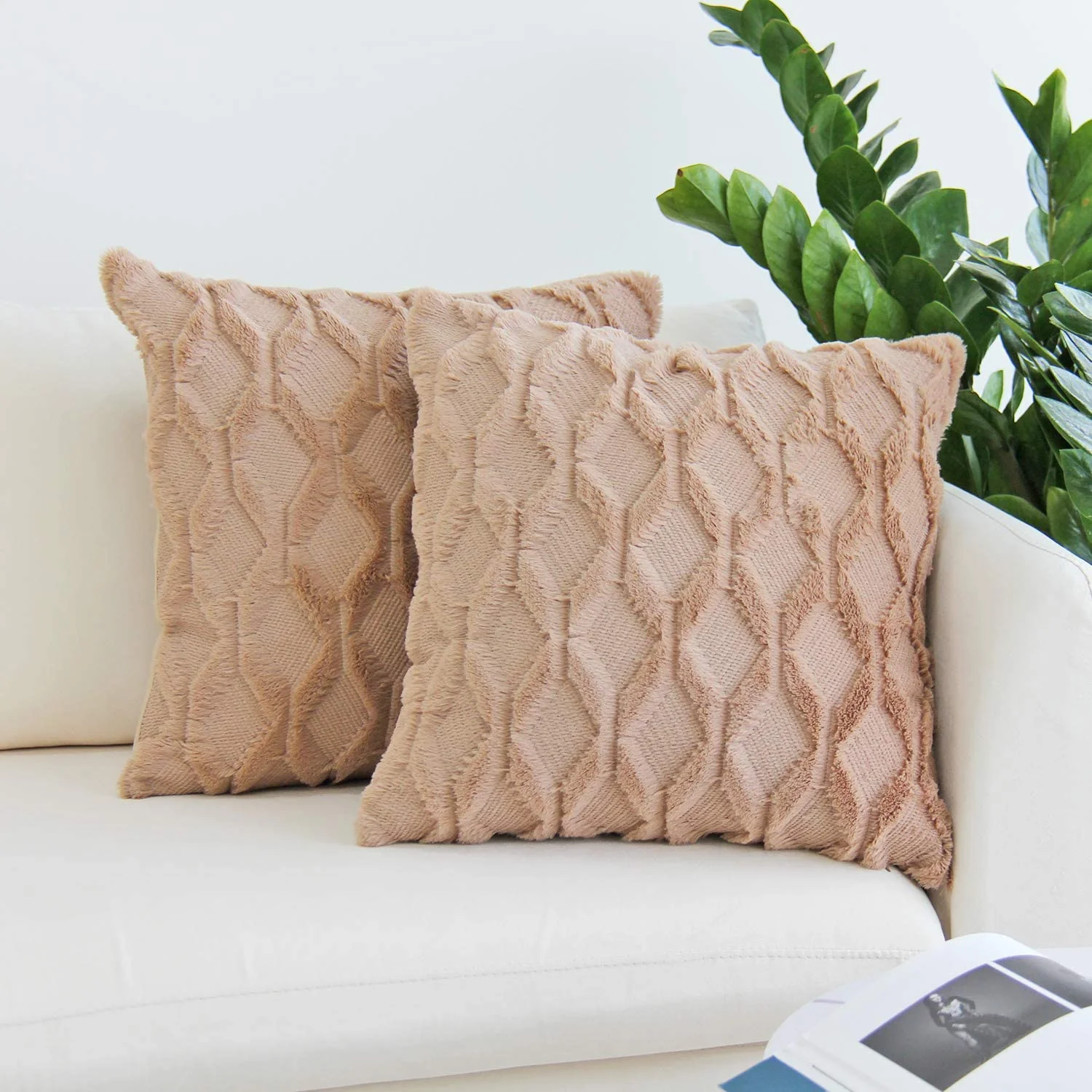 Pack of 1 Throw Pillow Wide Variety of Colors size 18"x18", 12"x20" with insert - Image 4