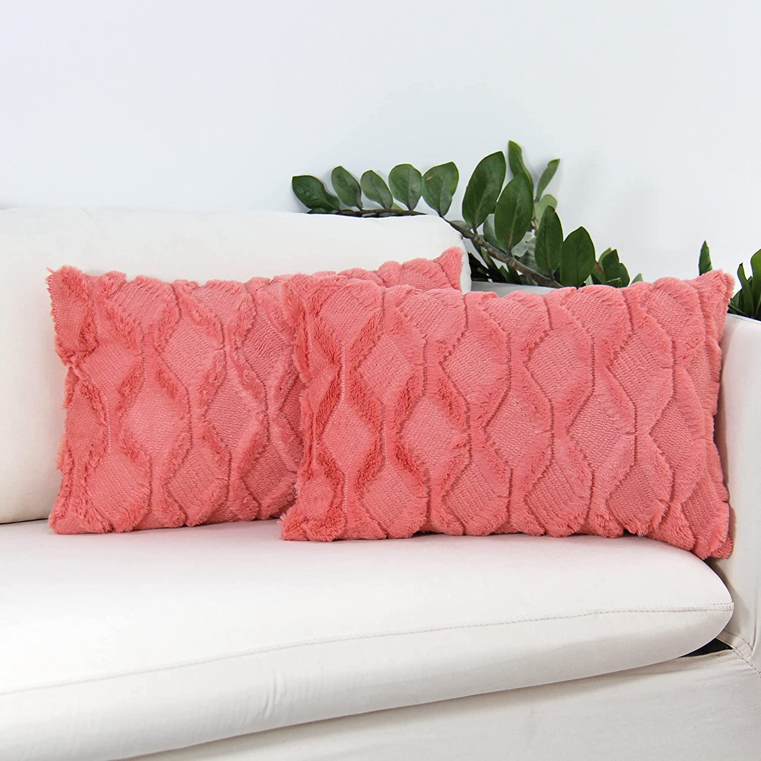 Pack of 1 Throw Pillow Wide Variety of Colors size 18"x18", 12"x20" with insert - Image 43