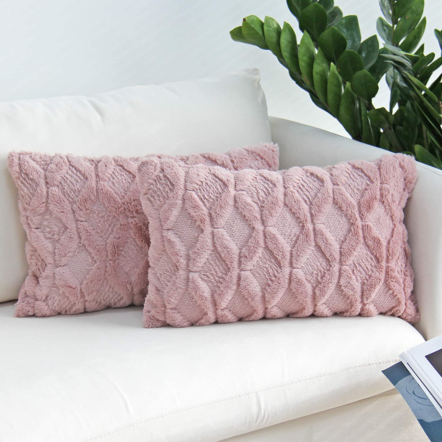 Pack of 1 Throw Pillow Wide Variety of Colors size 18"x18", 12"x20" with insert - Image 44