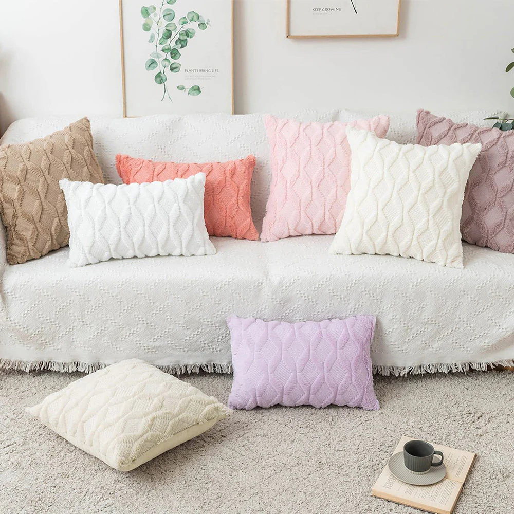 Pack of 1 Throw Pillow Wide Variety of Colors size 18"x18", 12"x20" with insert - Image 5