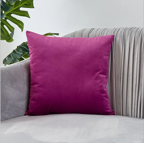 Pack of 1 Velvet Solid Colors Throw Pillow 4 sizes many colors to choose with insert, Teal blue, velvet, 18X18WITH INSERTS – Fancy & Stacy - Image 10