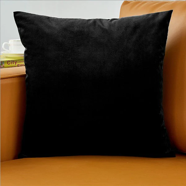 Pack of 1 Velvet Solid Colors Throw Pillow 4 sizes many colors to choose with insert, Teal blue, velvet, 18X18WITH INSERTS – Fancy & Stacy - Image 4