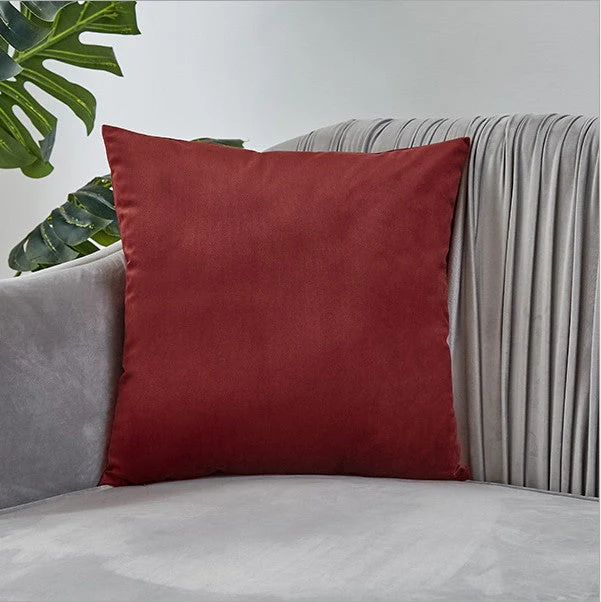 Pack of 1 Velvet Solid Colors Throw Pillow 4 sizes many colors to choose with insert, Teal blue, velvet, 18X18WITH INSERTS – Fancy & Stacy - Image 5