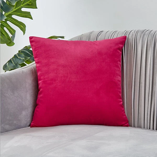 Pack of 1 Velvet Solid Colors Throw Pillow 4 sizes many colors to choose with insert, Teal blue, velvet, 18X18WITH INSERTS – Fancy & Stacy - Image 8